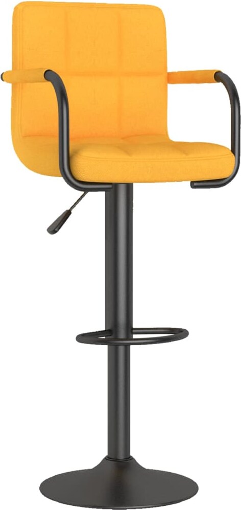 vidaXL Barhocker Senfgelb Stoff