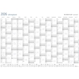 thumbnail of Jahresplaner Lumocolor, DIN A1, incl. Stift + Klemme, gerollt, korrigierbarer Jahreswandplaner, trocken abwischbar, mit den wichtigsten Feiertagen