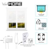 thumbnail of WellHome - Doorschijnend polyester rolgordijn 140 x 175 cm (Breedte x Hoogte) wit