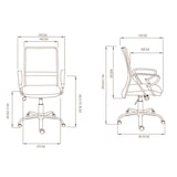thumbnail of Sillas de oficina con asiento textil color Gris. Modelo Helena
