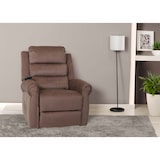 thumbnail of Fernsehsessel HWC-K63, Relaxsessel, Liegefunktion Aufstehhilfe Massage Heizfunktion, Stoff 220g/m² Chenille ~ braun