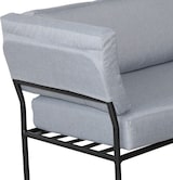 thumbnail of METRO PROFESSIONAL Juego de salón modular de exterior 4 piezas, acero/taco, 2 sofá, 1 taburete, 1 mesa, gris