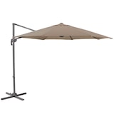 thumbnail of SVITA Sledeparasol 3m met beschermhoes Parasolstandaard opvulbaar 4-delige kantelparasol Taupe