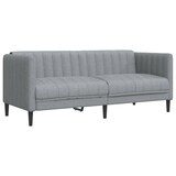 thumbnail of vidaXL Sofa 2-Sitzer Hellgrau Stoff