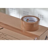 thumbnail of 18 x Klebeband (4,8 cm x 66 m) braun Packband Paketband Kleberolle leise abrollend klebstark BB-Verpackungen PP28