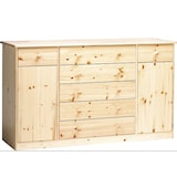 thumbnail of Kommode Highboard Anrichte Sideboard Kiefer natur 7 Schubladen, 2 Türen 90.50-31