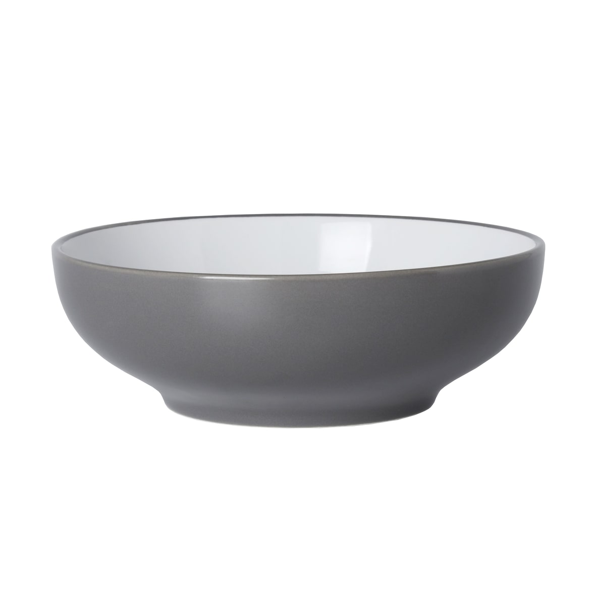METRO Professional Plato para pasta Akami, cerámica de gres, Ø 18 cm, gris / blanco