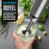 thumbnail of Arendo Stabmixer Edelstahl, elektrischer Pürierstab 1500 Watt, stufenlose Geschwindigkeit, Turbotaste, Rührstab für Babynahrung, Suppe, Smoothie