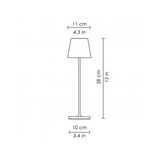 thumbnail of Poldina Pro Glossy Gold LED-Tischleuchte, wiederaufladbar und dimmbar mit einer Akkulaufzeit von bis zu 12 Stunden