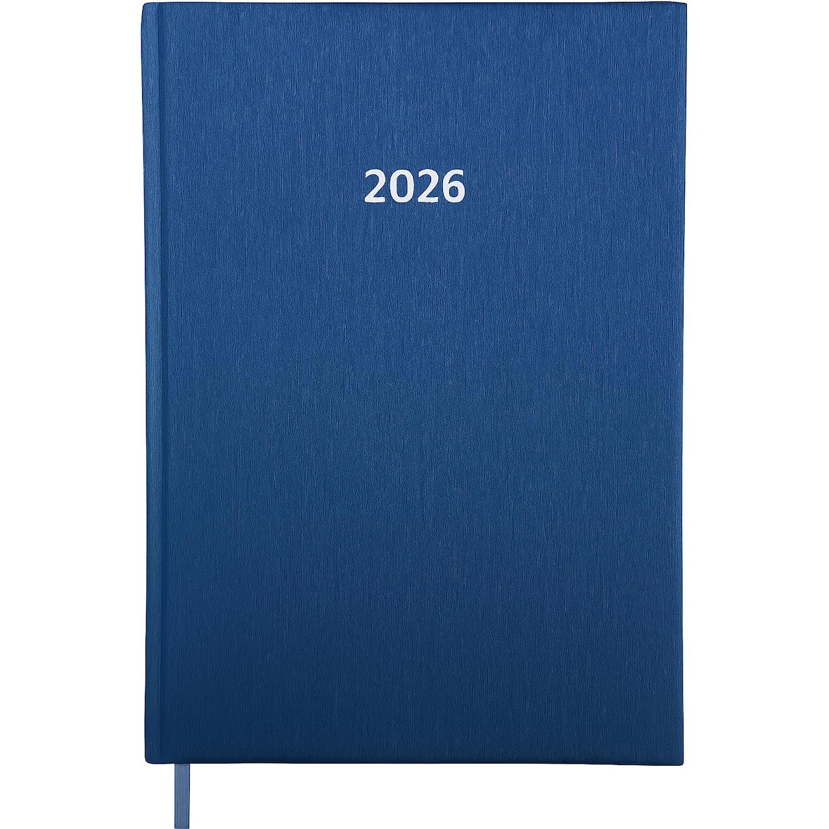 2026 ADINA Buchkalender A4 blau-metallic 1 Tag auf 1 Seite