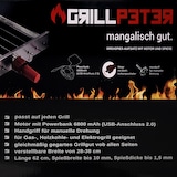 thumbnail of Mangal Ararat Edelstahl 2mm Schaschlikgrill 9er Drehspieß Haube Motor