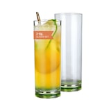 thumbnail of Milano Longdrinkglas green line 2er Set aus Polycarbonat 330 ml bruchfest BPA-frei leicht – für Longdrinks Softdrinks