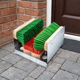 thumbnail of Profi Schuhputzer Schuh und Stiefelputzer Schuhreiniger Besen-Set Schuhabtreter Stiefelreiniger Metall und Holz