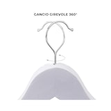 thumbnail of Gruccia appendiabiti con asta appendi pantaloni in legno colore bianco