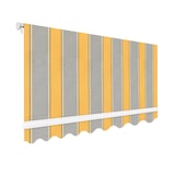 thumbnail of Wasabi - Toldo Exterior Balcón Enrollable 3x2,5 Gris-Amarillo – Soporte Techo y Pared – Anclaje Barandilla