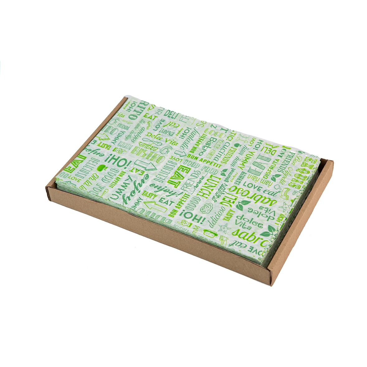 Hostelnovo - Fettabweisendes Papier "Parole" grün 32 x 20 cm (500)