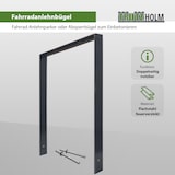 thumbnail of Fahrradanlehnbügel 116,5 x 77 cm Flachstahl 13 mm Anthrazit Einbetonieren Fahrradständer Parker Typ U