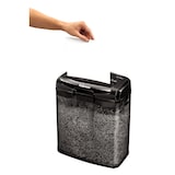 thumbnail of Fellowes Distruggidocumenti a frammento M-7CM, 7 fogli, per uso personale, con blocco di sicurezza, cestino da 13 litri, sicurezza P-4, nero, 4701801