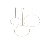 thumbnail of Deko-Hänger Kreis Reifen gold Metall L 50 cm 3er Set