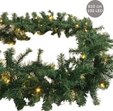 thumbnail of XXL 100 LED Tannengirlande Lichterkette 810cm Girlande innen und außen