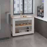 thumbnail of Isla de cocina Brooklyn en Melamina, con cajones de riel metálico