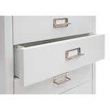 thumbnail of Rollcontainer | HxBxT 75x40x41cm | Metall 6 Schubladen | Weiß | Schubladenschrank Stahlschrank Aktenschrank