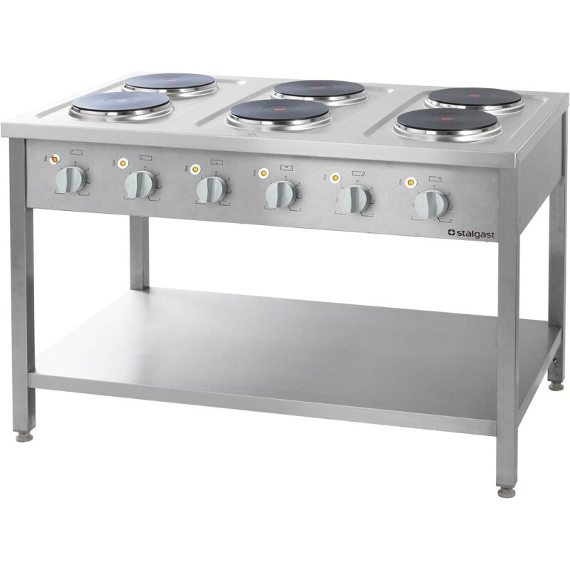 Cuisinière électrique, 6 plaques, 15,6 kW - Stalgast