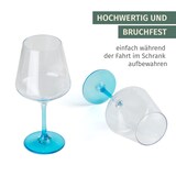 thumbnail of Milano Weißweinglas blue line 2er Set aus Polycarbonat 450 ml bruchfest BPA-frei leicht ideal für Wein Rose Schorle