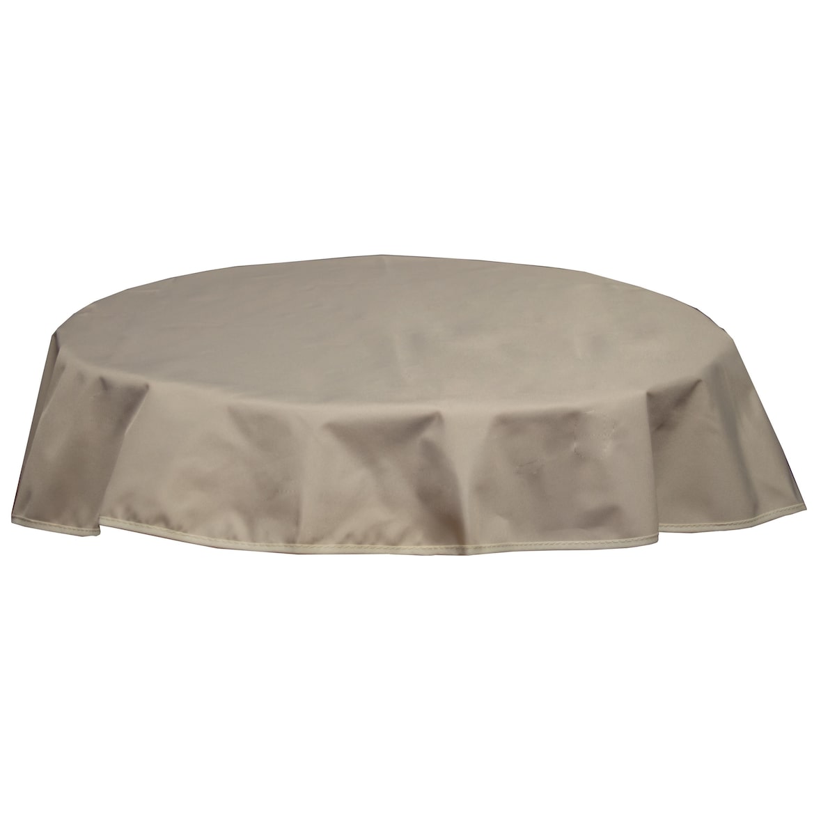 Tischdecke rund 120 cm wasserabweisend mit Windport ivory