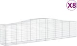 thumbnail of vidaXL Gabionen mit Hochbogen 8 Stk. 400x50x80/100cm Verzinktes Eisen