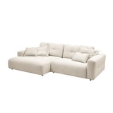 thumbnail of KAWOLA Sofa MIKA Ecksofa Cord cremeweiß Longchair links
