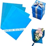 thumbnail of Seidenpapier Himmelblau Deluxe 50x75 cm – 100-Blatt-Packung für zarte Geschenke, Dekoration, Events und elegantes Basteln