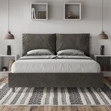 thumbnail of Letto Matrimoniale Antea 150x190 rete e contenitore grigio