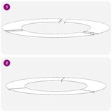 thumbnail of vidaXL Platte Boomringen 5 pcs Bruin Ø50 / 80 cm Cortenstaal