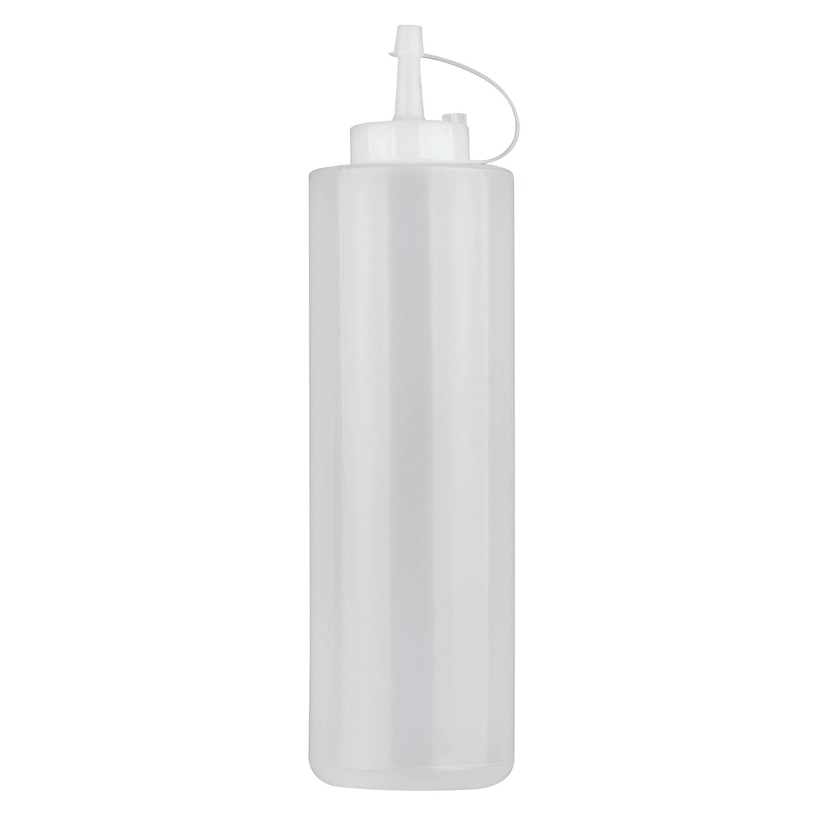 Dispensador de líquidos transparente profesional con boca ancha y tapón de pico, cl 72