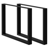 thumbnail of ECD Germany Tischbeine 2er Set 80x72 cm Schwarz | Vierkantprofil Stahl, pulverbeschichtet, Industrial Tischkufen Esstisch DIY