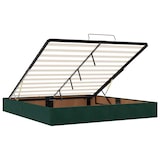 thumbnail of vidaXL Ottoman-Bett mit Matratze & LEDs Dunkelgrün 180x200 cm Samt