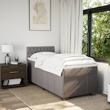 thumbnail of vidaXL Boxspringbett mit Matratze Taupe 100x200 cm Stoff