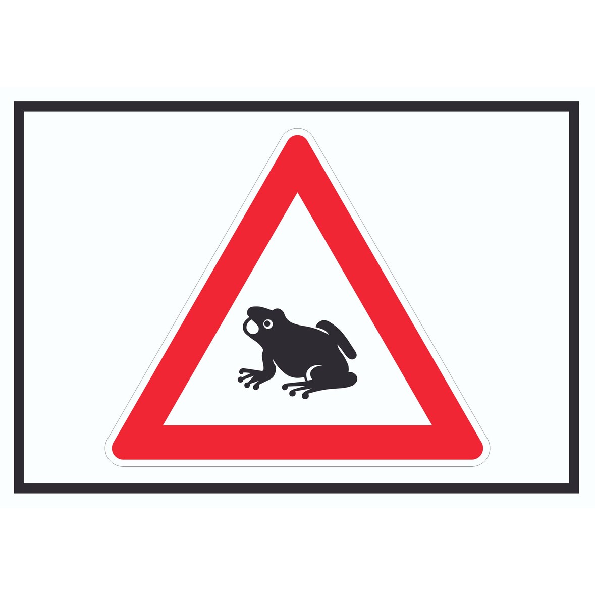 Vorsicht Krötenwanderung Symbol Schild A3 (297x420mm)
