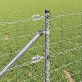 thumbnail of vidaXL Zaun mit Pfosten Silber 0,6 x 10 m Stahl