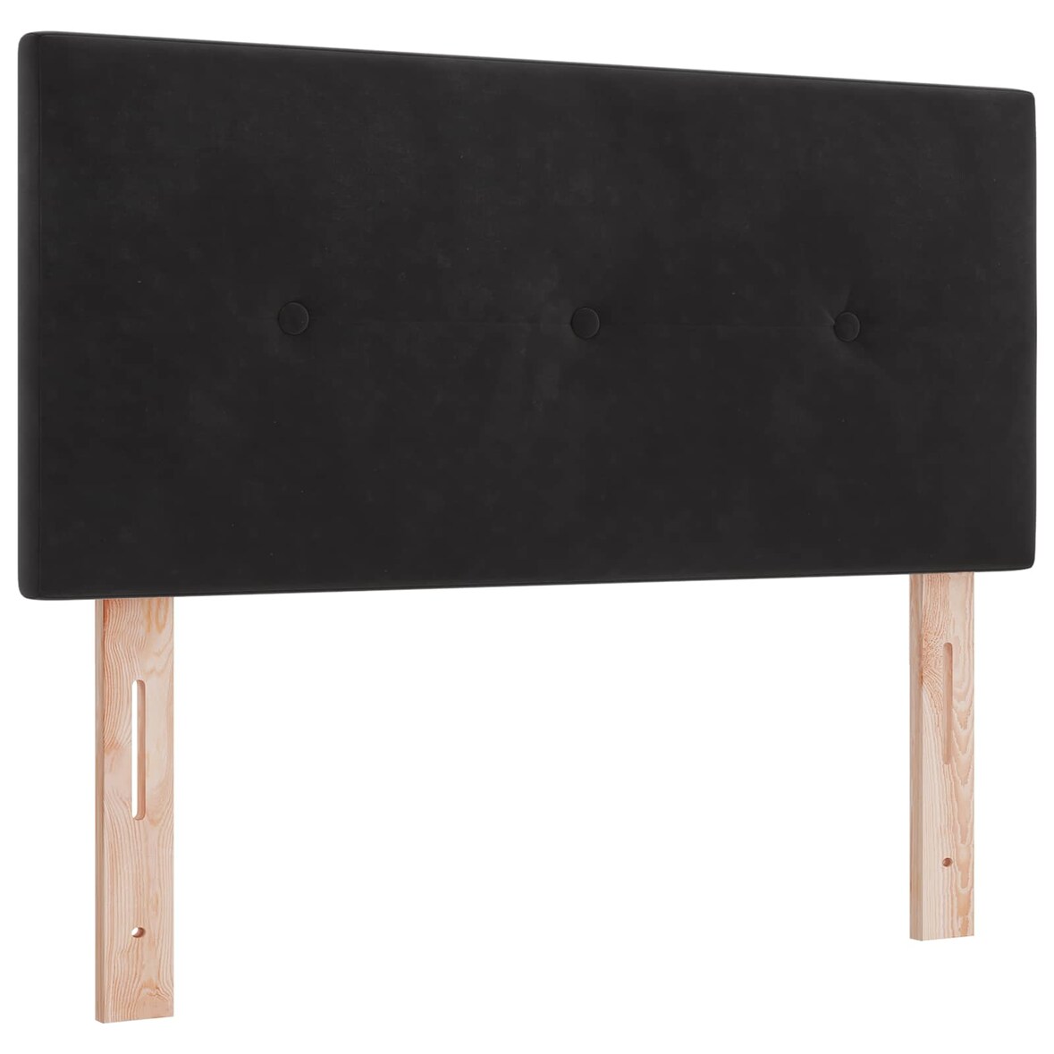 vidaXL LED Kopfteil mit LED-Lichtleisten Schwarz 80 cm Polyester