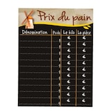 thumbnail of BEQUET Panneau mural pour affichage tarifs fil nylon 'MOULIN' prix du pain beige 30x40cm x1