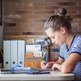 thumbnail of Relaxdays Dokumentenhalter Bambus, 5 Fächer, für Briefe und Unterlagen, Schreibtisch Organizer, HBT 23x24,5x25 cm, natur