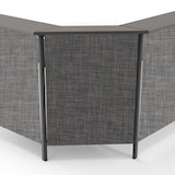 thumbnail of METRO PROFESSIONAL Barra de bar esquinera plegable para exterior Movara, aluminio/malla sintética, tablero PSPC, 85 × 42 cm, gris oscuro