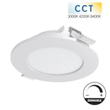 thumbnail of 6W Dimmbare LED Panel Einbaupanel Einbauleuchte Slim Panel rund CCT 3000K 4200K 6400K 6 Watt