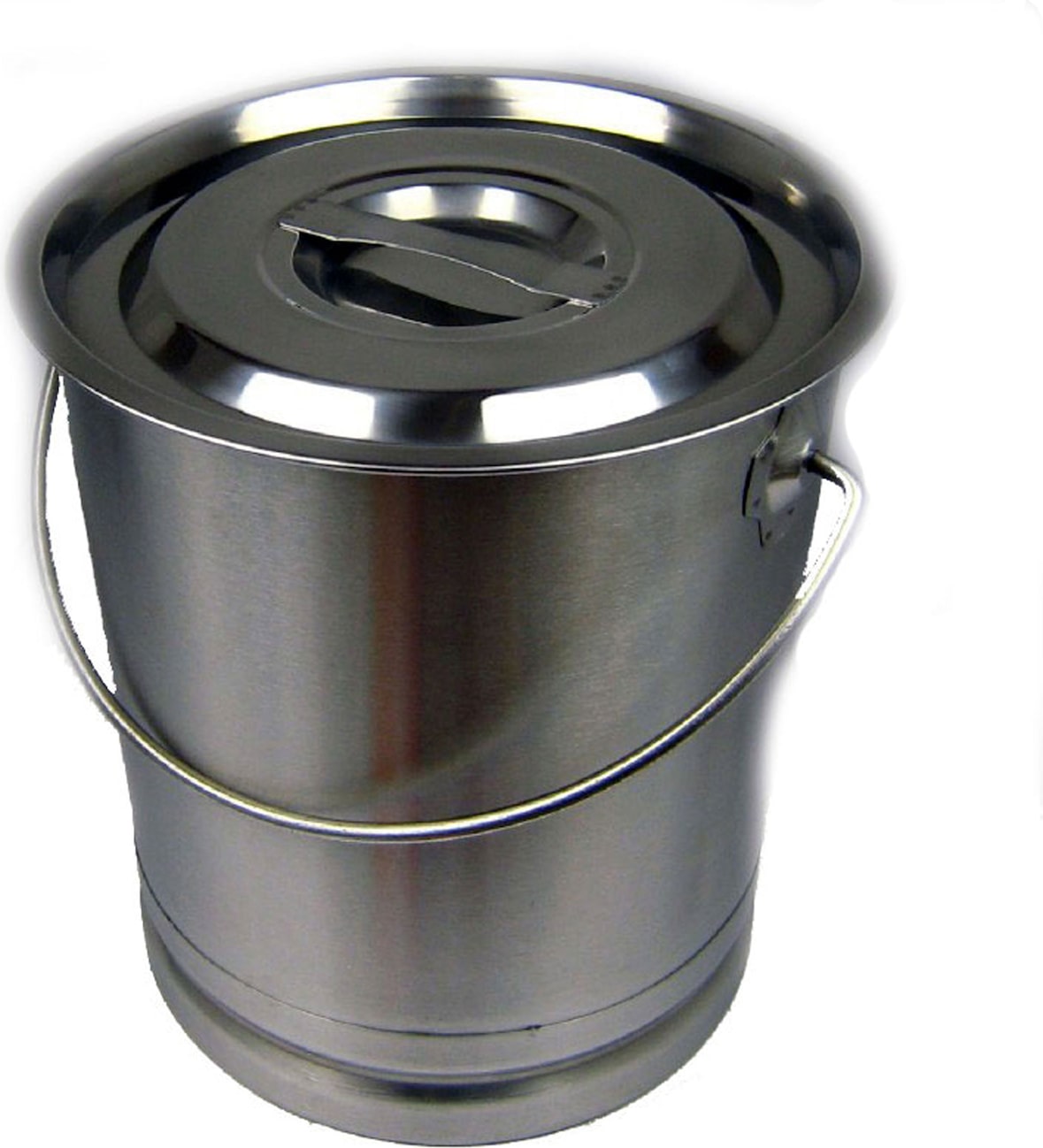 AcMax Edelstahl Eimer Kücheneimer 8 Liter mit Deckel