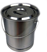 thumbnail of AcMax Edelstahl Eimer Kücheneimer 8 Liter mit Deckel