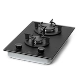 thumbnail of Firetale Gaskochfeld 2-flammig Aluminium-Brenner Erdgas/Propangas inkl. Schlauch und Druckminderer Schwarz