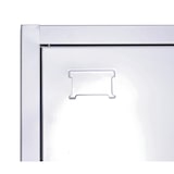 thumbnail of Dossierkast HWC-L60, stalen kast, multifunctionele kast, afsluitbare kledingroede, metaal 185x90x45cm, grijs