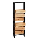 thumbnail of Raumteiler mit Pflanzkasten HWC-L32, Blumenkasten Raumtrenner, Holz-Stahl 116x118cm ~ Gestell schwarz, naturfarben